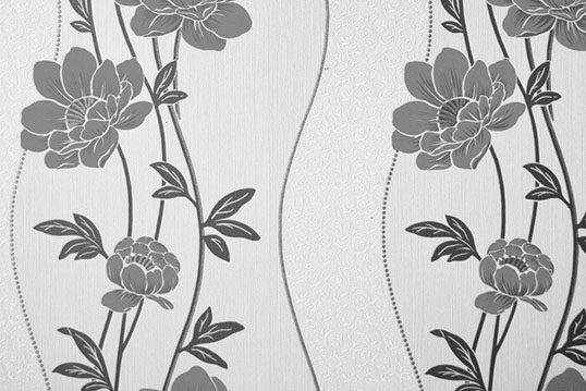 Example of floral wallpaper covering for container home interior